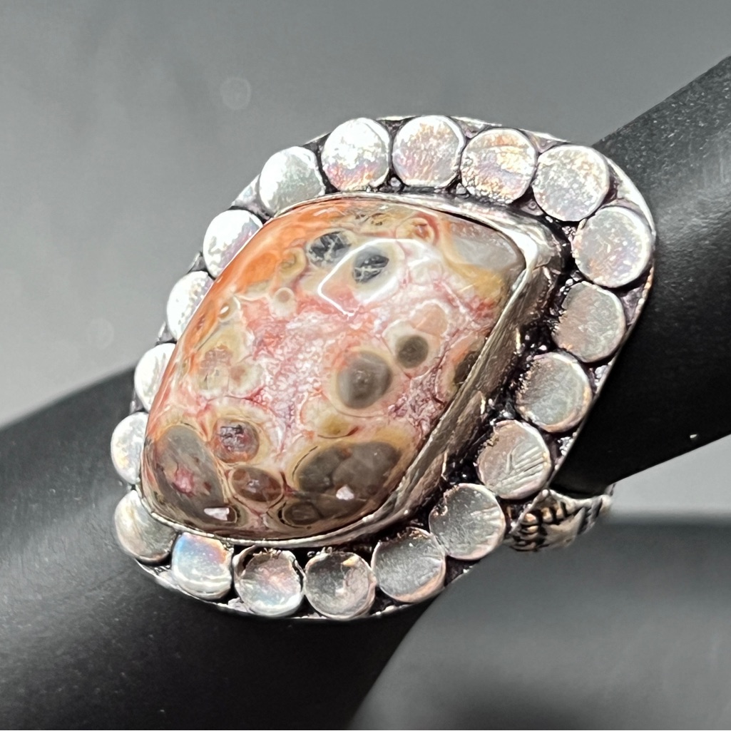Ring  Silver Tone  Tests As TourmalineIolite  Nwot